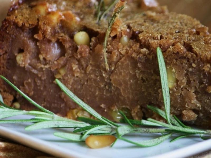 Y de postre castagnaccio